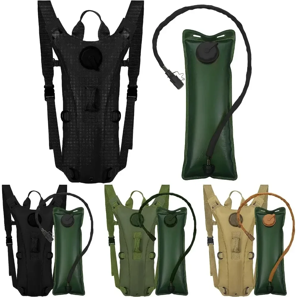 Tactical Hydration Backpack Outdoor Men Waterproof Nylon Pack Water Bag with 3L Bladder for Hiking Cycling Climbing Hunting