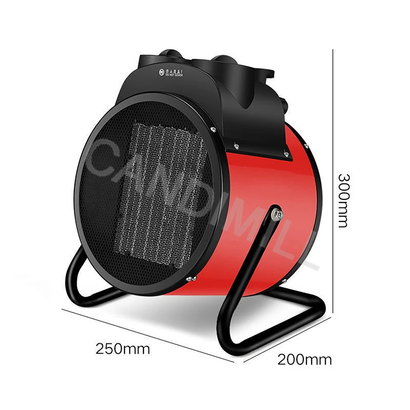 工業用電気ヒーター,ポータブル暖房,エアブロワー,高出力,バスルーム用暖房,家庭用サーモスタット