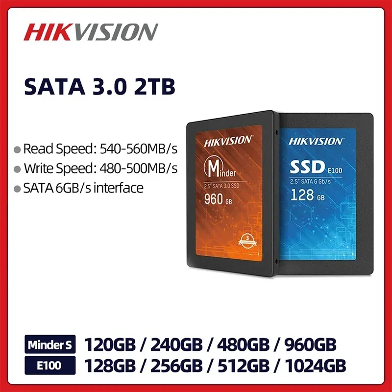 HIKVISION Ssd 1tb Sata3 SSD 512GB 2TB Hdd Hard Disk 2.5 