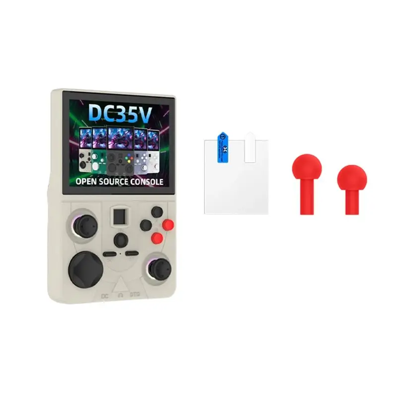 

ABDE-DC35V Open Source Handheld Game Console 128GB 3.5Inch IPS Screen Portable Pocket Video Player Supports 30+ Emulators