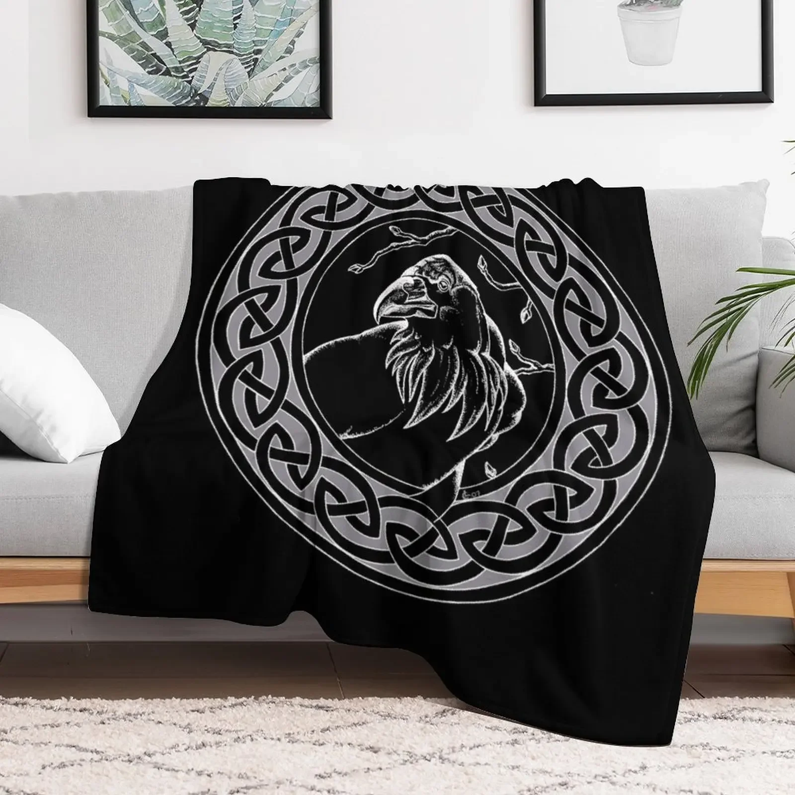 The Raven Throw Blanket Decorative Soft Throw Blanket for Couch Sofa