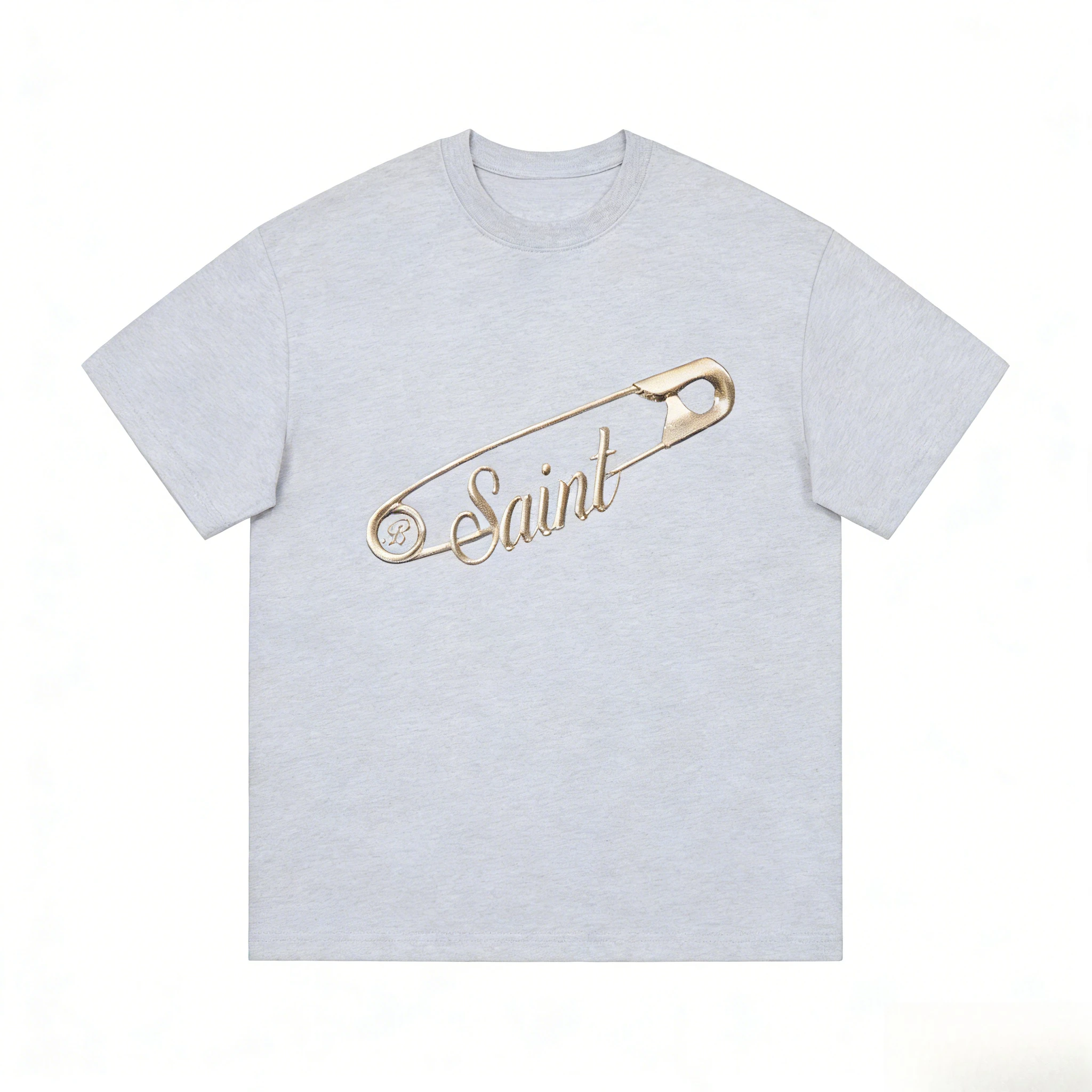 Safety Pin Graphic Women Men Tee, Black Minimalist Tshirt, Edgy Streetwear Top, Punk Style Statement Shirt, Unisex Bold Print