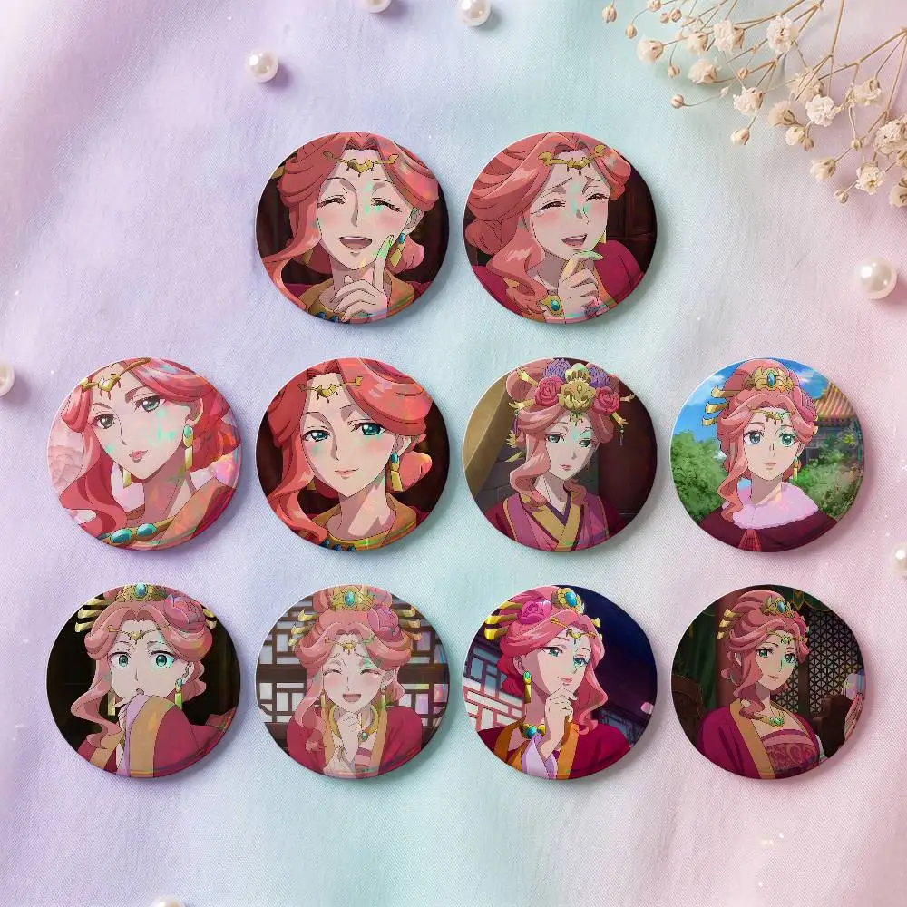 1pc Gyokuyou Anime Characters Cartoon Style Badge Brooches On Backpack Decoration Round Enamel Pins For Accessorys