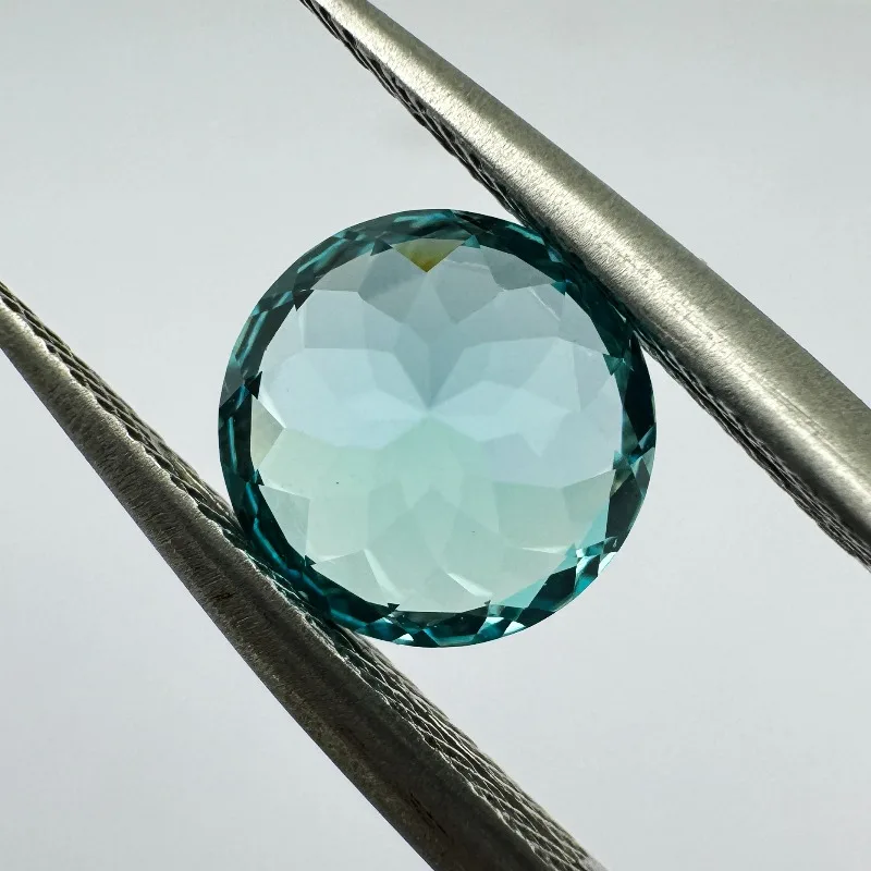Hochwertige, im Labor gezüchtete Paraiba-Edelsteine in runder Form für DIY-Charms, fortschrittliche Materialien zur Schmuckherstellung, wählbares Zertifikat – Detail 6
