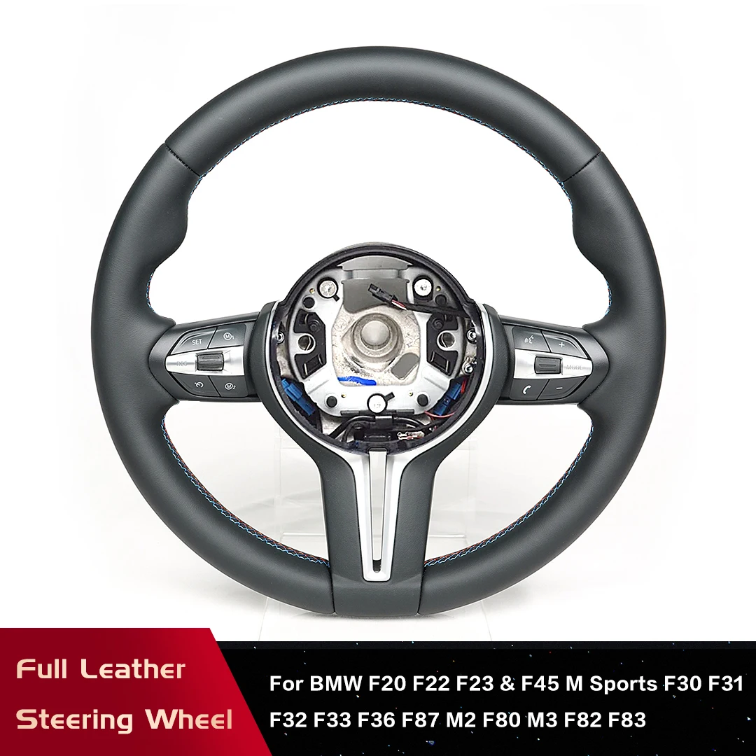 Full Leather Steering Wheel for BMW For BMW F20 F22 F23 F45 M Sports F30 F31 F32 F33 F36 F87 M2 F80 M3 F82 F83