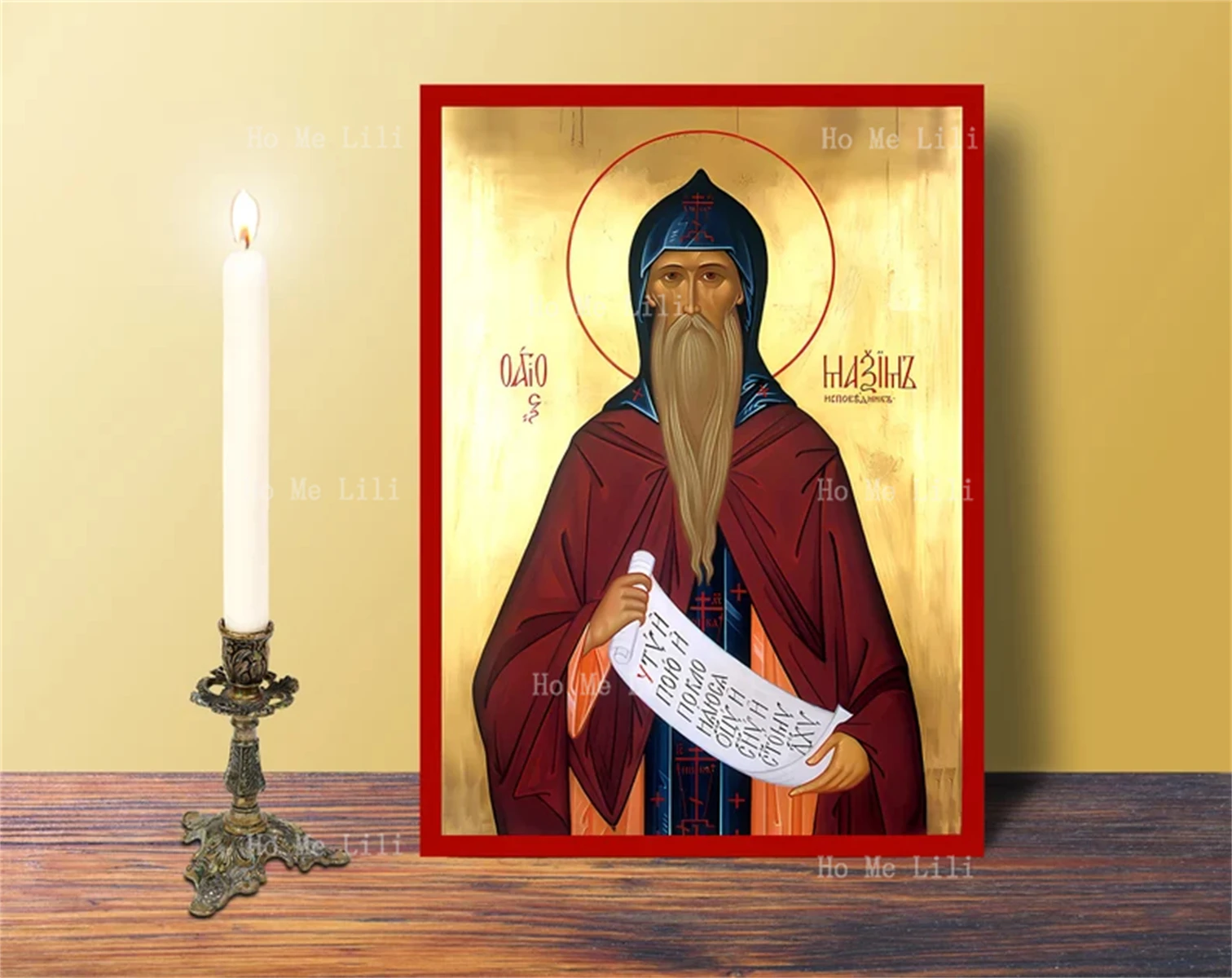 Saint Maximus Icon Orthodox Canvas Wall Art Print Painting Home Decor