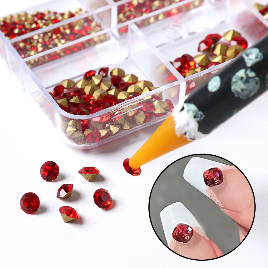 Nail Art Dotting Pencil Rhinestone Picker Bezdotykowe narzędzie do podnoszenia kryształowego wosku Ołówek do kamieni Paznokcie Akcesoria i narzędzia