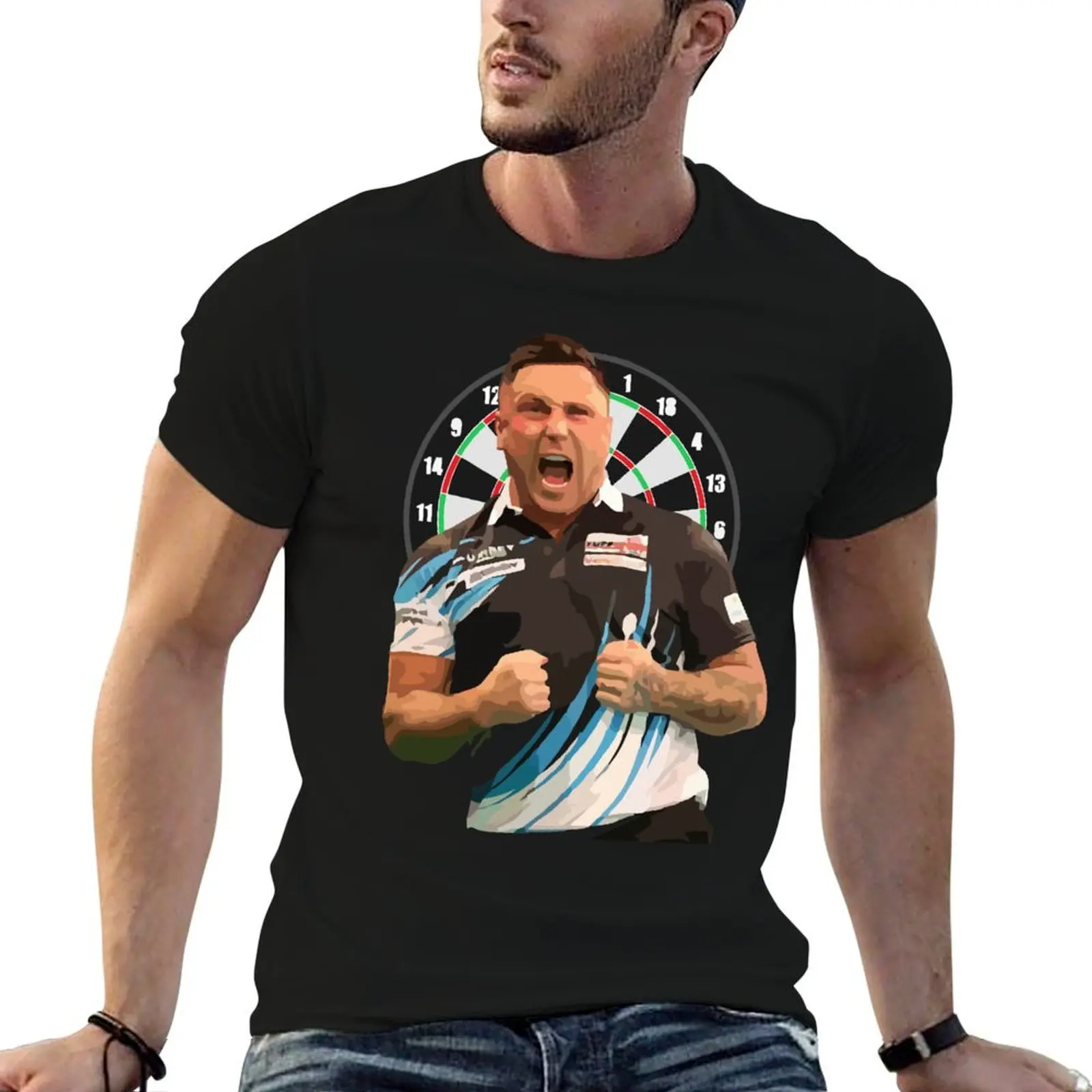 Gerwyn Price T-Shirt Minimalist Plain Crew Neck T-Shirt