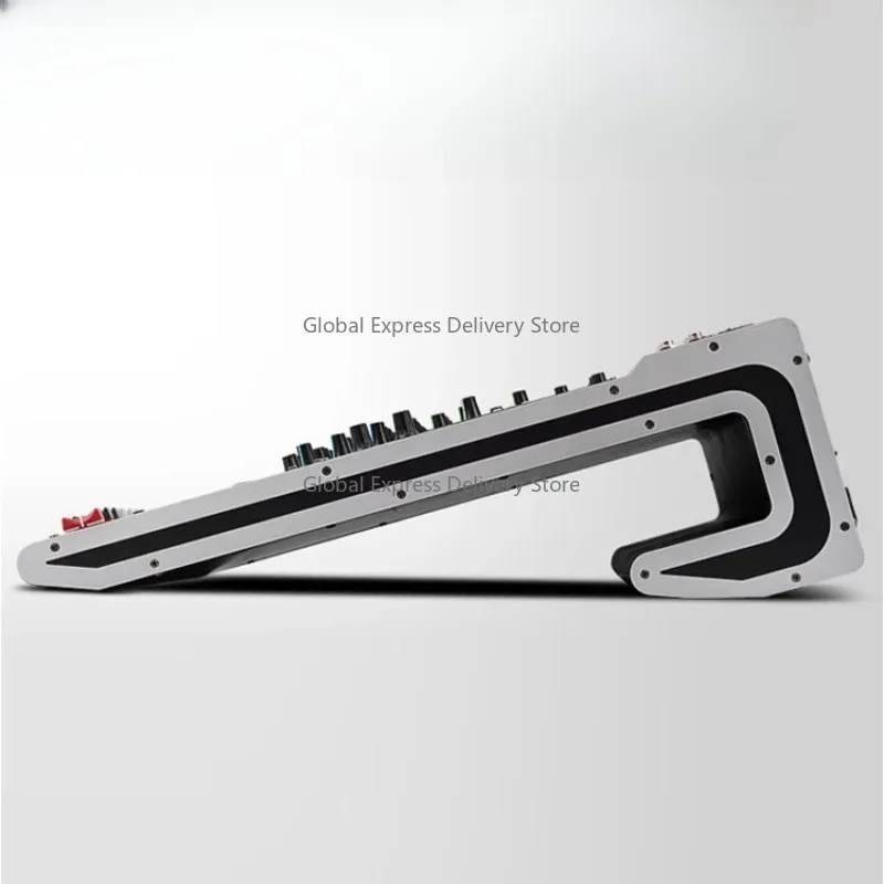 Profesjonalny mikser audio DSP, cyfrowy, 24-kanałowy, przenośny, do transmisji na żywo, konsola audio-wideo.