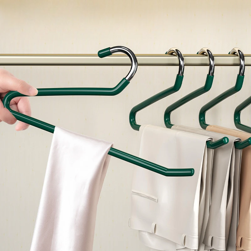 5/10pcs Goose Type Dip Plastic Pants Rack Wardrobe Dormitory Telescopic Z Type Clothes Rack Save Space Storage Pants Rack