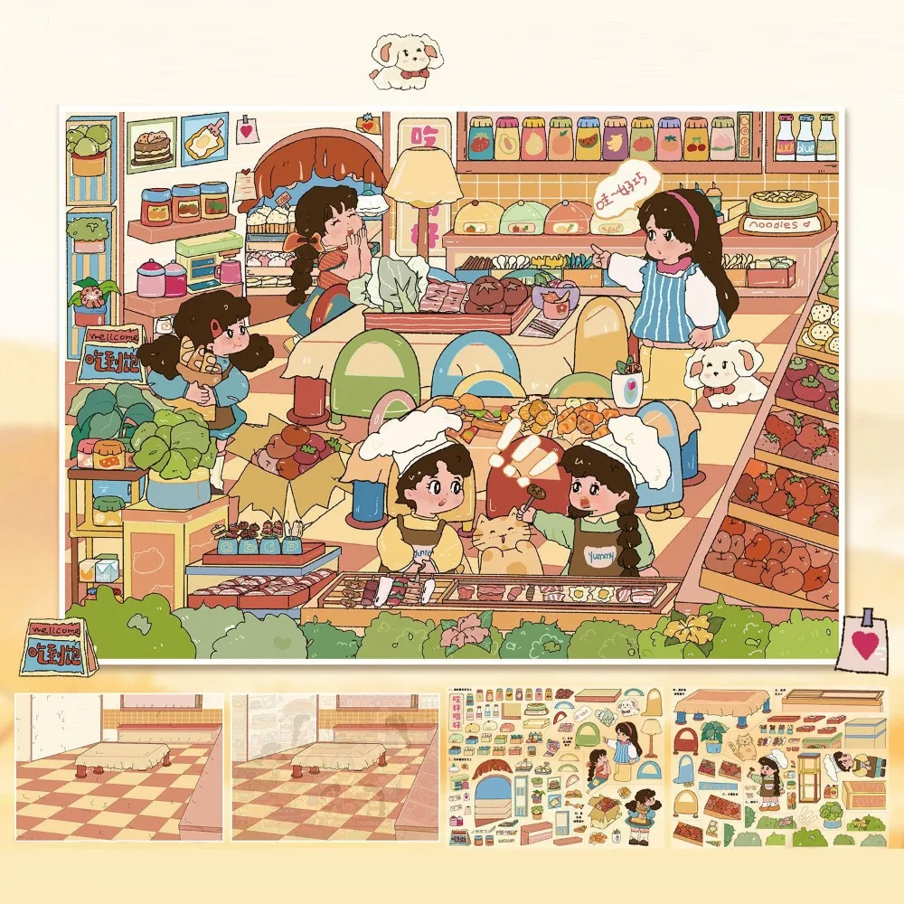 

Новая серия миниатюрных ландшафтных наклеек Naifu Life Store: 3D-наклейки из ПЭТ для самостоятельного творчества, большие размеры, игрушки-антистресс, игровые наклейки