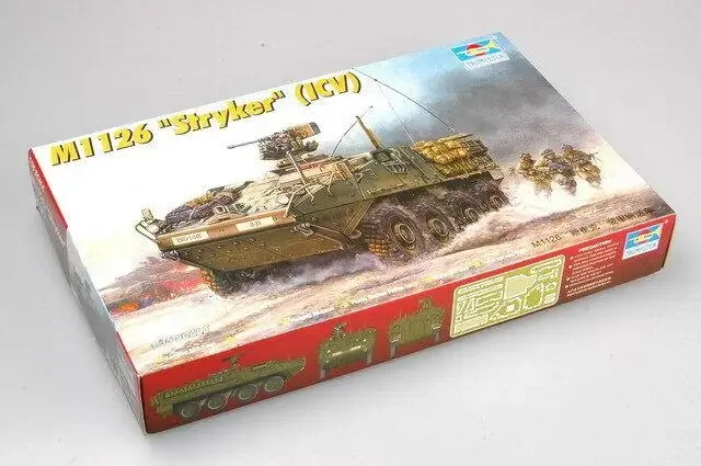 Trumpeter Model 00375 1/35 M1126 Stryker lnfantry Carrier Vehicle(ICV) tank Assemble Plastic Model Kit