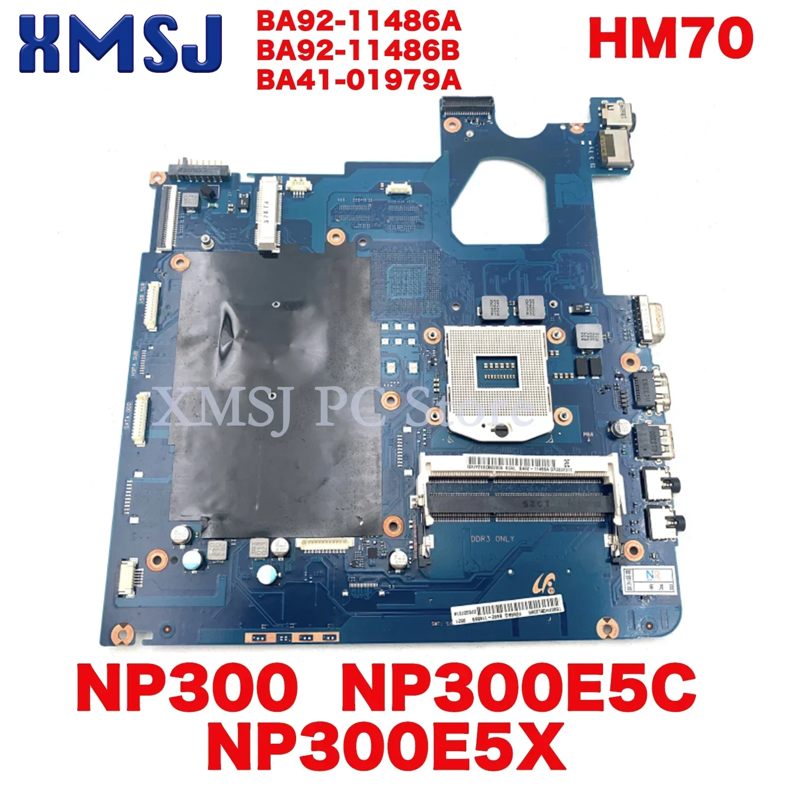 

XMSJ For Samsung NP300 NP300E5C NP300E5X Laptop Motherboard BA92-11486A BA92-11486B BA41-01979A SCALA3-15 17CRV HM70