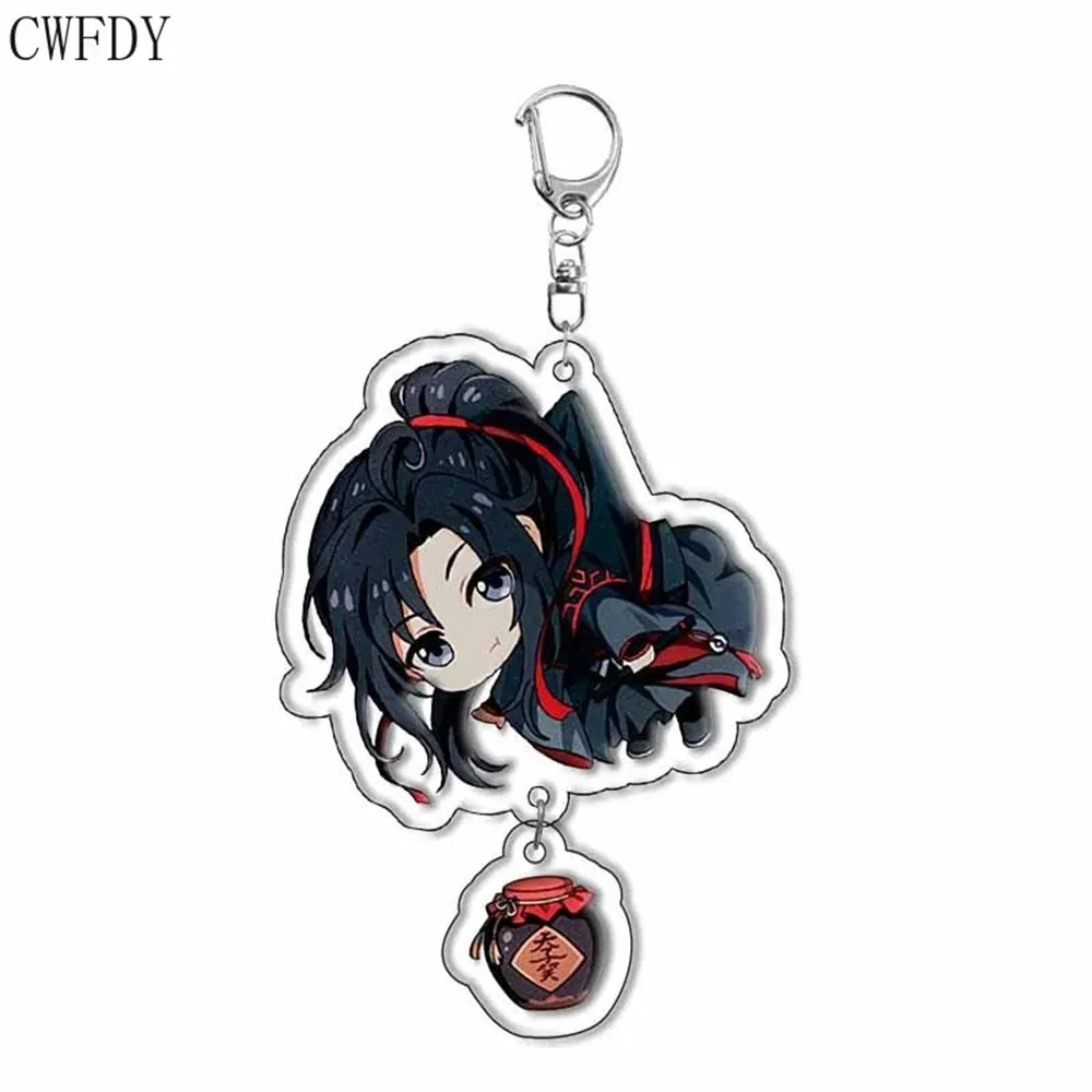 Anime Mo Dao Zu Shi Grandmaster Of Demonic Ancient Costume Cultivation High Definition Acrylic Keychain Figure Keyring Gifts