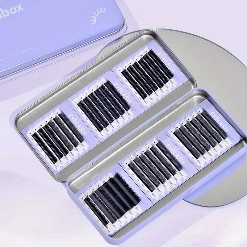 7Pack Magnetic Eyelash Extension Storage Box Dust-proof Lash Case Organizer Professional Makeup False Eyelashes Guard Holder