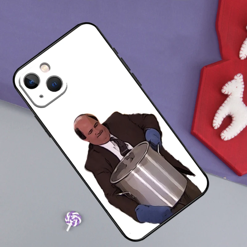 Kevin Broccoli The Office Phone Case For iPhone 16 12 15 14 11 13 Pro Max XR XS Max X Plus Bumper Back Cover