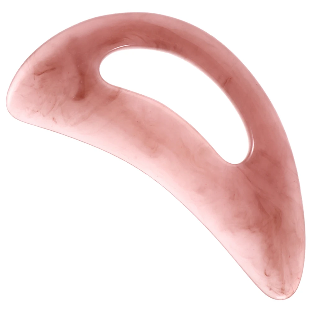 

Resin Moon Shaped Gua Sha Board Facial Body Scraper Muscle Massager Compact Lightweight Massage Tool for Blood Circulation