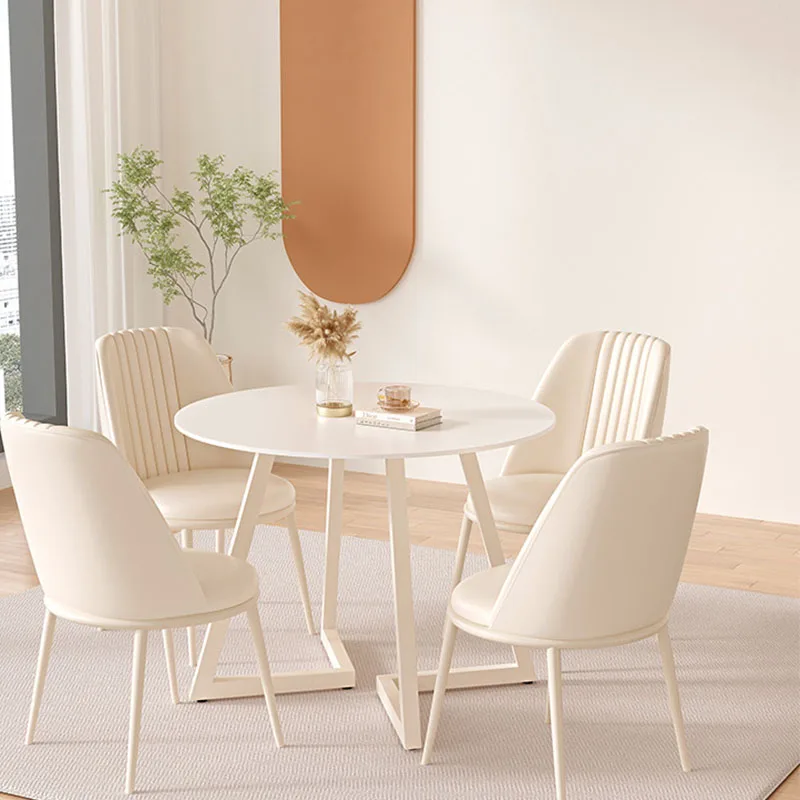 

Luxury Dining Table Onement Side Round White Modern Balcony Coffee Tables Computer Muebles Multifuncionales Kitchen Furniture