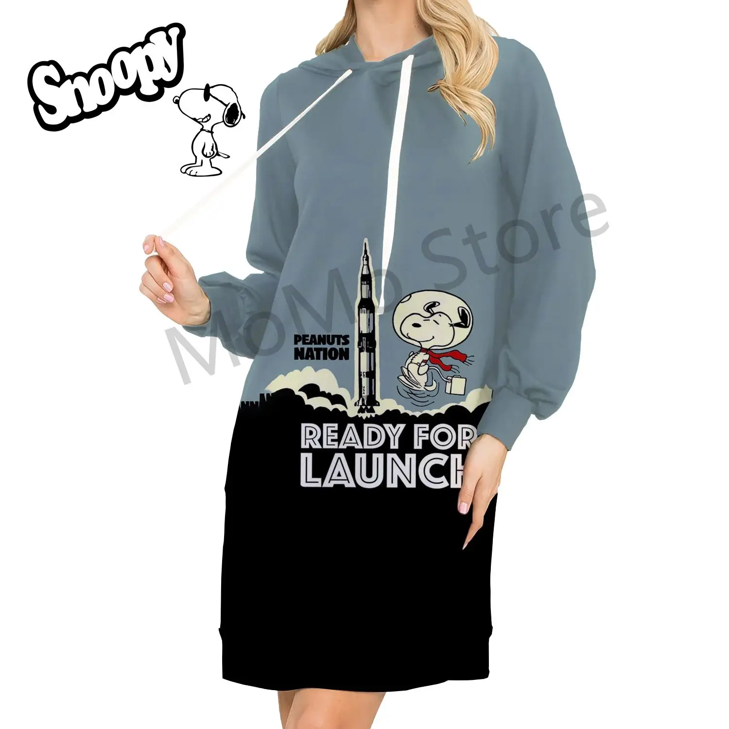 

Kawaii Snoopy Women's Hoodies Dress Winter High Quality Black Hoodie Leisure Youthful Woman Clothes 2024 New Y2k Streetwear