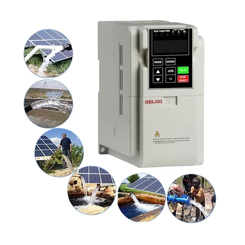 

High Efficiency 5.5kw Solar VFD Pump Drive Controller - AC/DC MPPT 37kw Inverter, Compatible with 2.2kw-90kw Solar Water Pump Sy