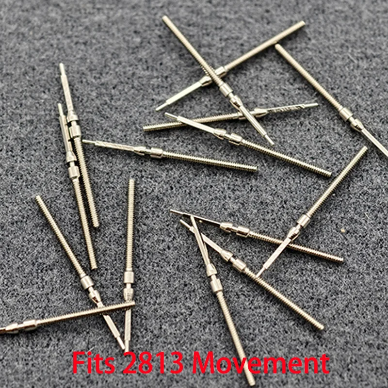 2PCS/4PCS 2813 Stainless Steel Crown Movement Crown Stem Fits For 2813 Automatic Mechanical Movement Stem Repair Parts
