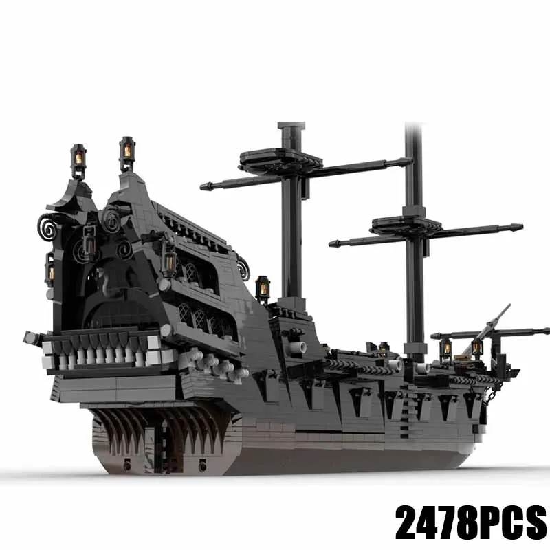 MocBricks Moc Building Blocks Sailing Ship Model Series Pirate ship Technology Bricks DIY Toys For Kids Children Gifts