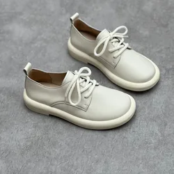 Genuine Leather Oxford Shoes Loafers For Women Sneakers Female Oxfords Luxury Flats Single Shoes Woman Spring Summer