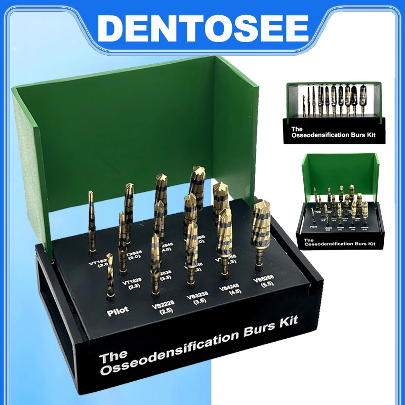 

Surgical Implant System Drivers Dental Osseodensification Burs Drills Implant Maxillary Sinus Lift Kit Dental Tools