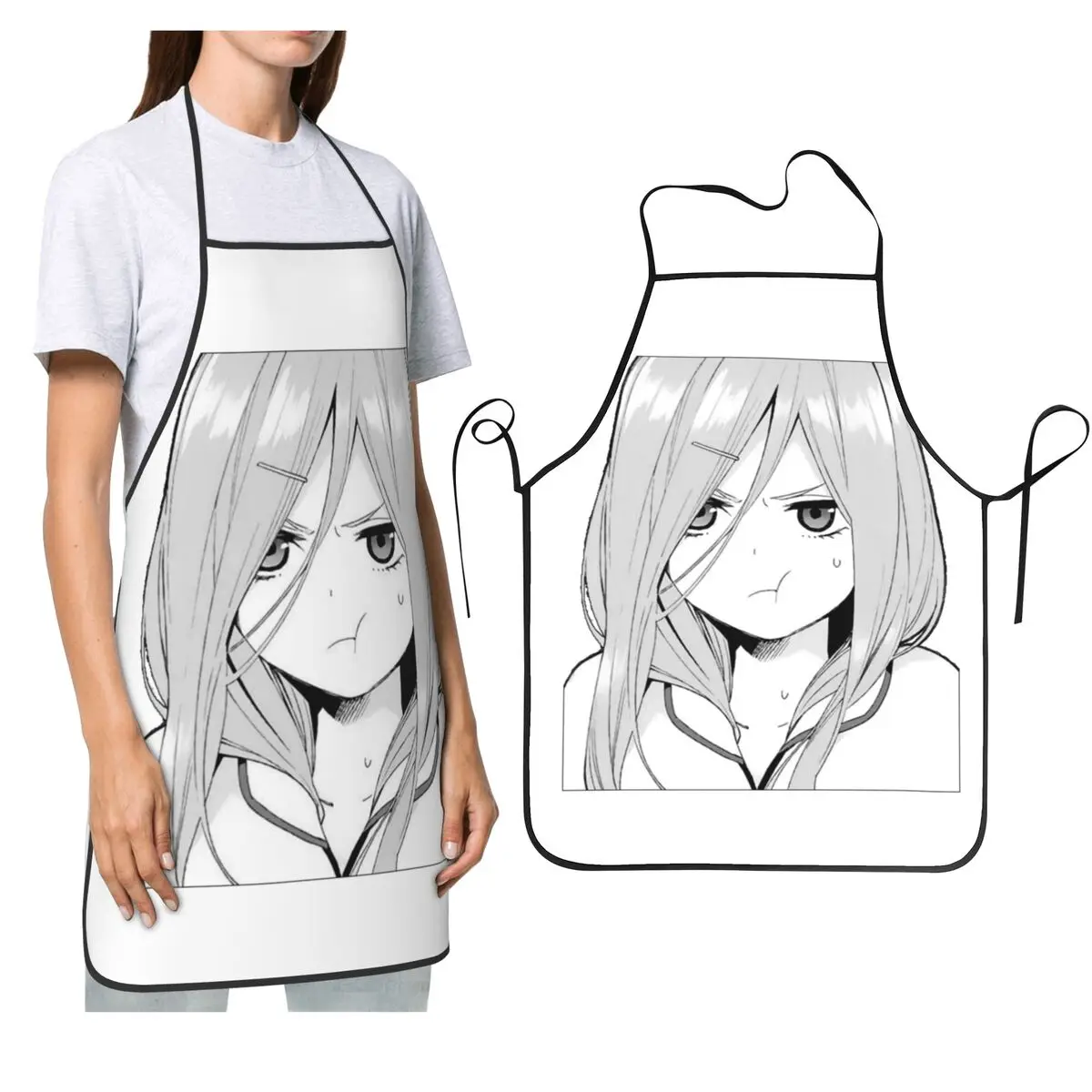 

Miku Nakano Waifu фартуки шеф-повара кулинария кухня Tablier водонепроницаемый нагрудник кухонный сарафан для уборки для женщин мужчин садоводство