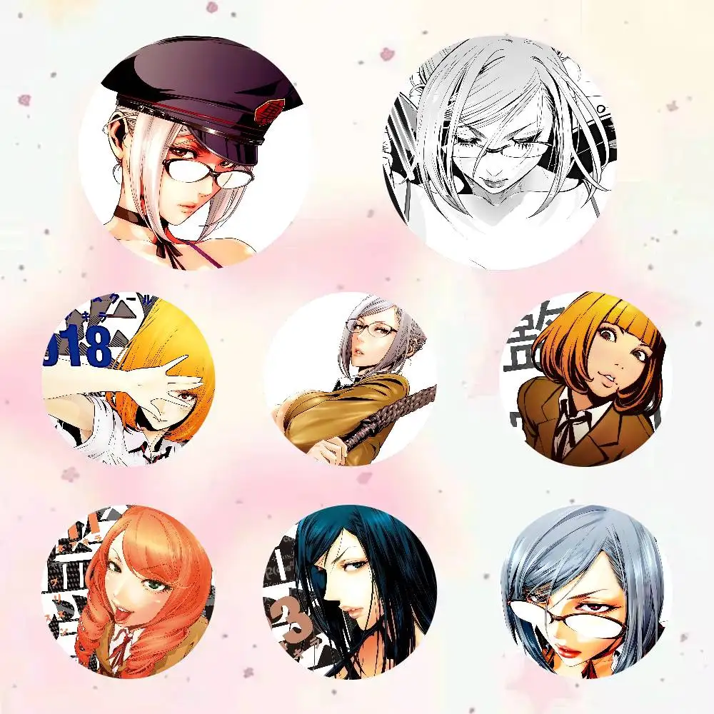 Anime Prison School Pin Fashion Jewelry Accessories Round Brooch On Backpack Fan Collection Jewelry Badge Gifts