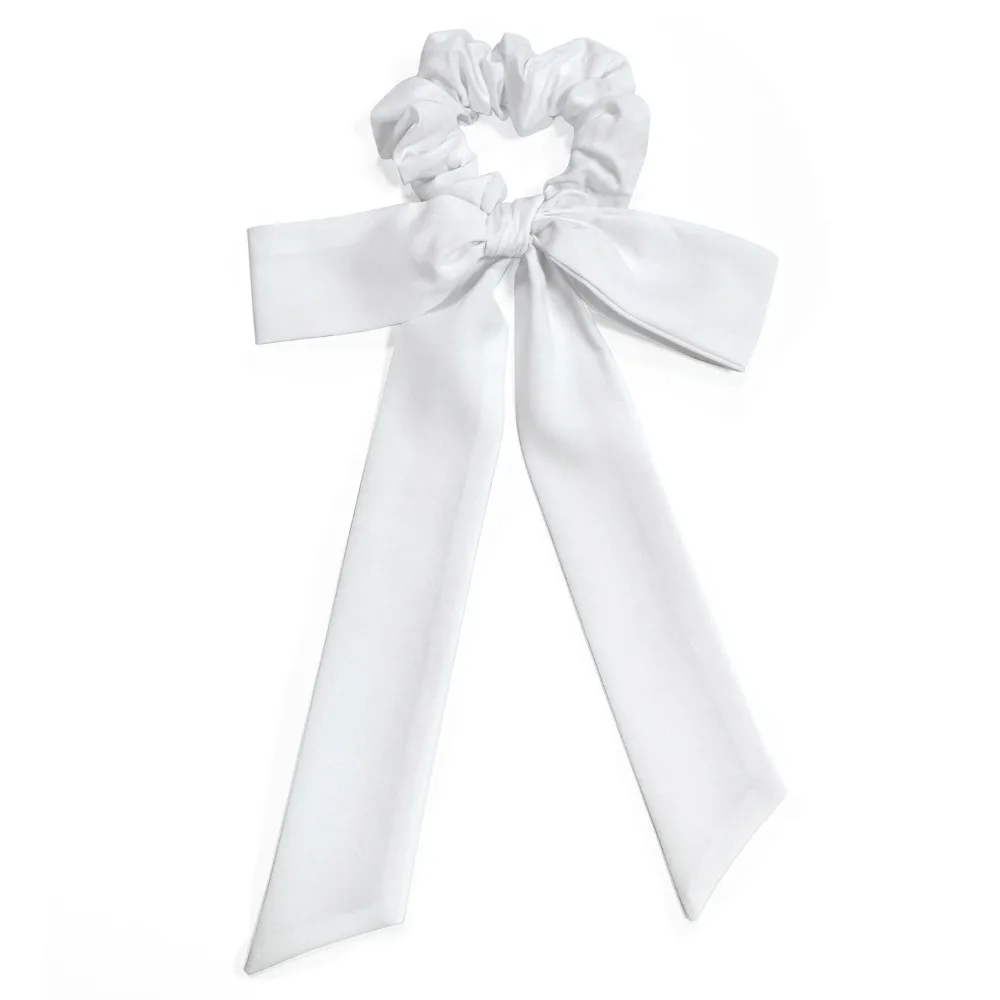 Stylish Elastic Yoga Bow Hairband Adjustable Soft Fabric Hair Accessory Band Long Ribbon Tails Cozy Girls Headband Daily Wear