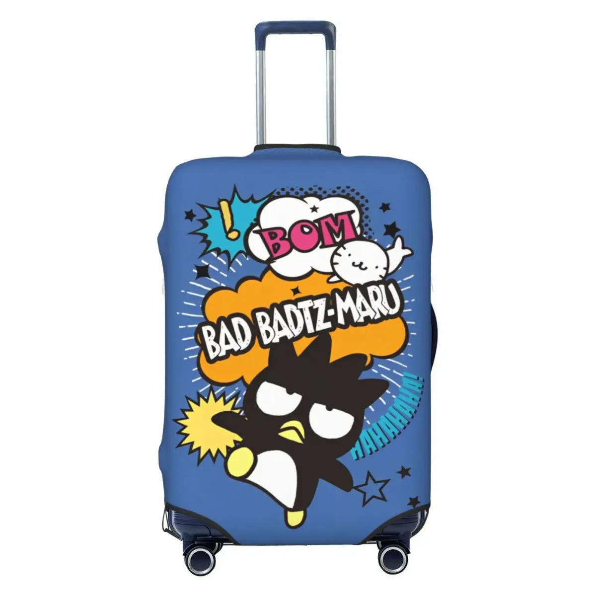 

Bad Badtz Maru Anime Penguin Suitcase Cover Fun Travel Protector Luggage Accesories Vacation