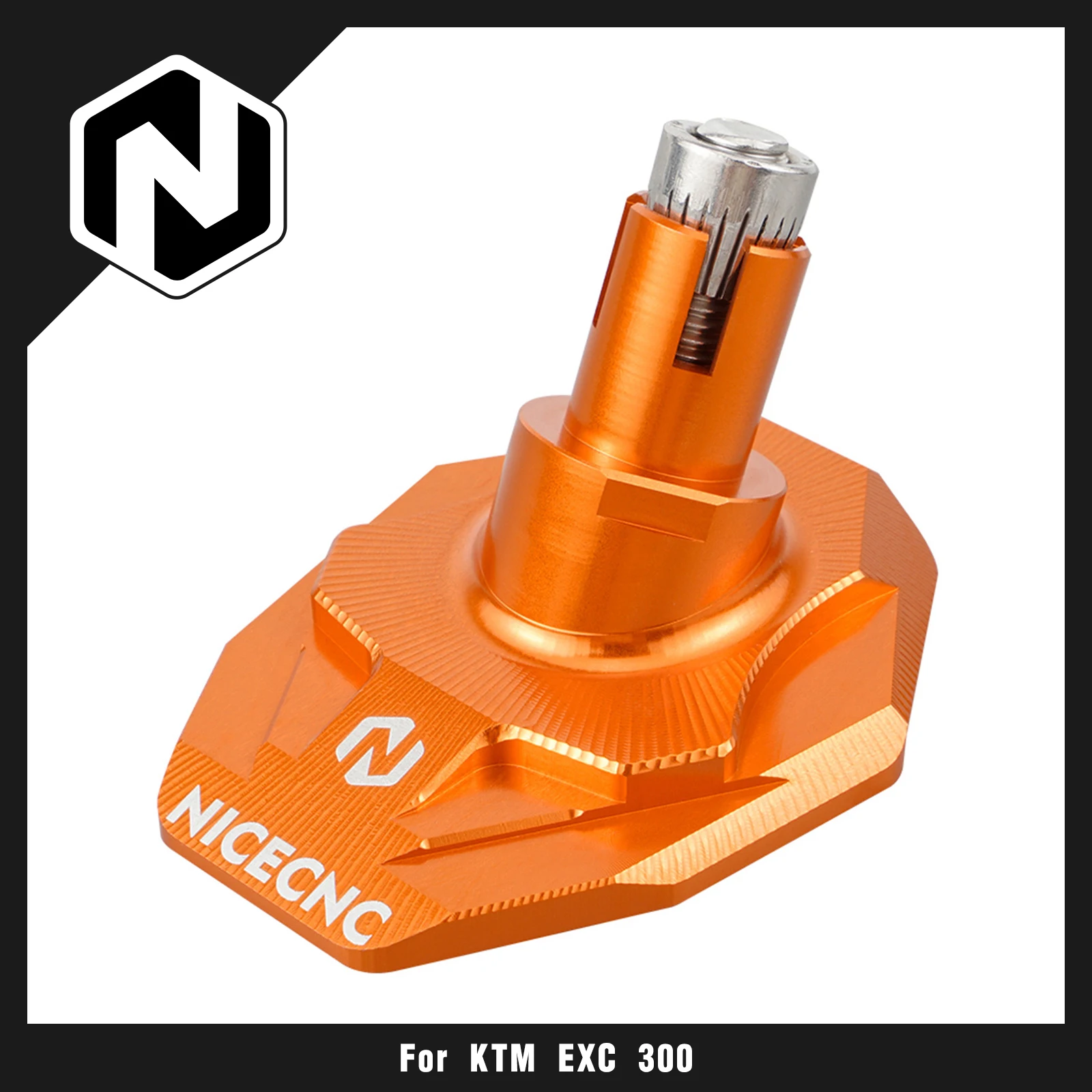 

NICECNC For KTM 125 150 200 250 300 350 450 500 525 530 XC XCW XCF XCF-W EXC EXC-F 2008-2023 Kickstand Side Stand Pad Extension