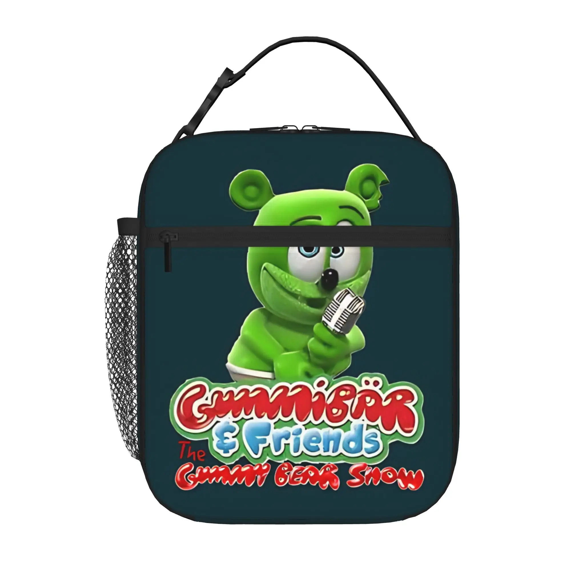 1 Piece Portable Lunch Container Kawaii Chewy Candy Design  Zipper Closure Durable Pocket Gummy Bear For Lunch Box Bag