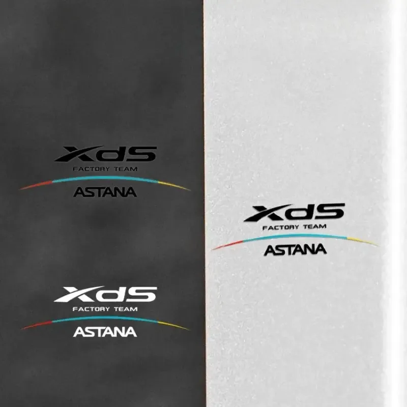 XDs Astana cycling team race sticker, helmet decorative sticker, PVC material, white, commemorative riding supplies