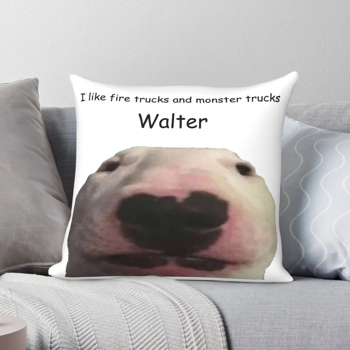 Квадратный чехол для подушки с Уолтером клатусом из полиэстера и льна, вельветовый креативный декоративный Чехол для диванной подушки на молнии