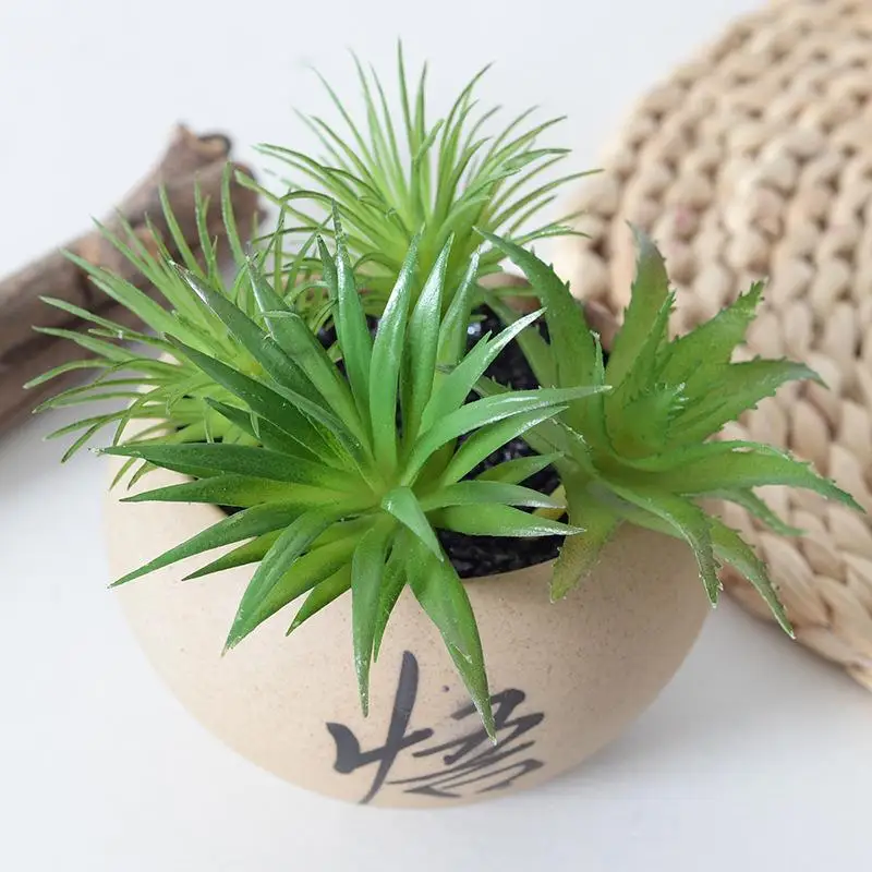 

Декоративный горшок Cerc для суккулентов, атласный лак, бонсай, имитация кактуса, украшение «сделай сам», украшение растения