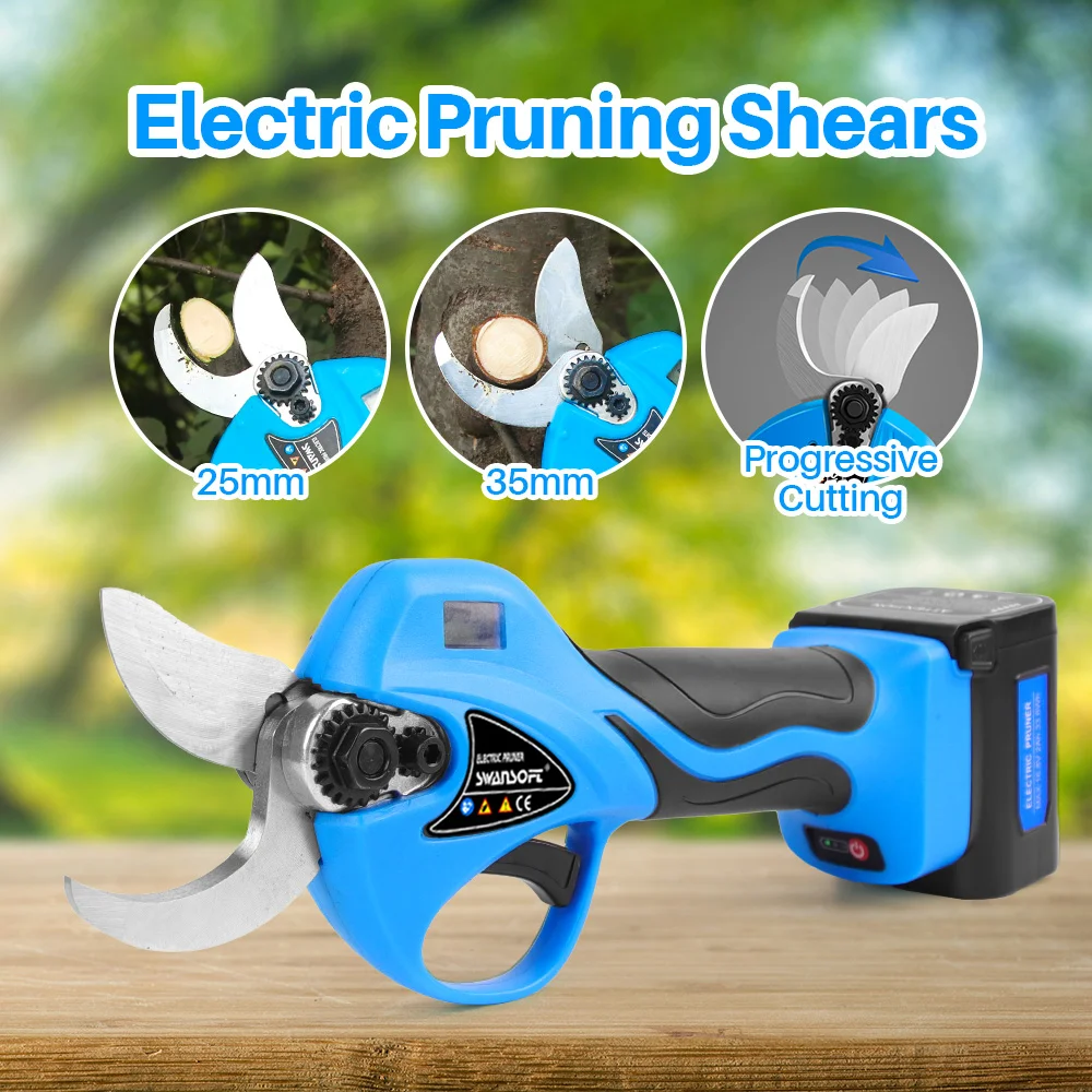 SW-8608 16.8V Cordless Pruner Lithium-ion Pruning Shear Efficient Scissors Bonsai Electric Tree Branches garden tools electric