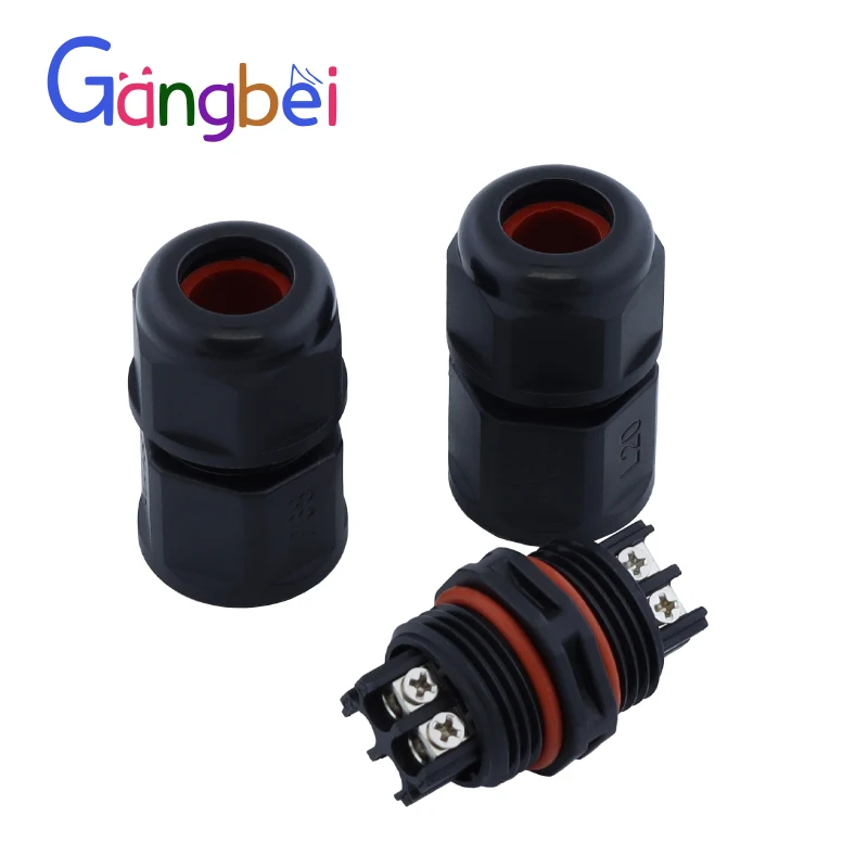 IP68 L20 Waterproof Cable Connector 2/3/4/5/6Pin Screw Wiring Terminal Wire Connectors for Electrical Light Junction Box