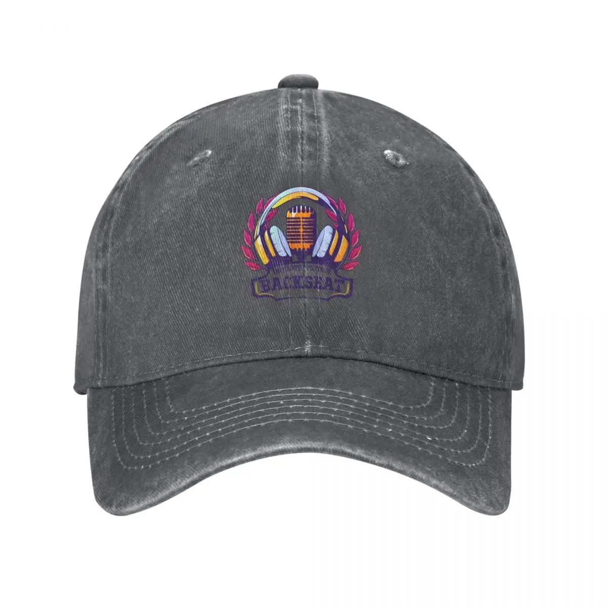 Backseat university - large logo Baseball Cap Custom Cap Hat Beach Women's Golf Wear Men's