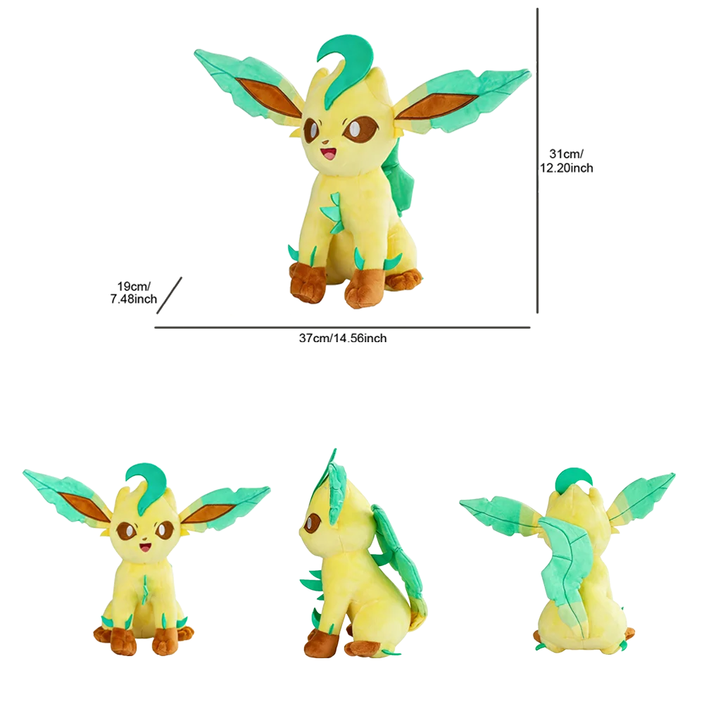 Sylveon Umbreon Espeon Leafeon Plüschtiere, niedliche Eevee-Kuscheltiere, Peluche-Puppen für Kinder, Geschenke mit Sammlerwert, 24 cm – Detail 13