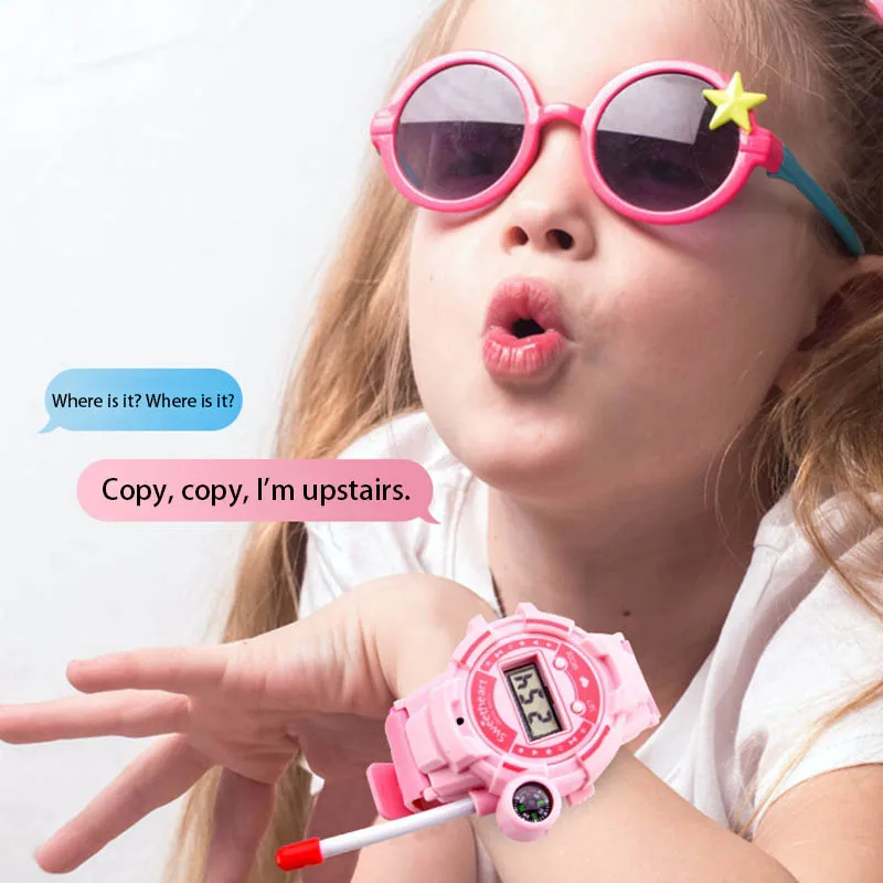 Multi-funktion Mini Walkie-talkie Uhr Spielzeug Kinder Outdoor Wireless Dialog Pager Walkie-talkie Elektronische Telefon Spielzeug