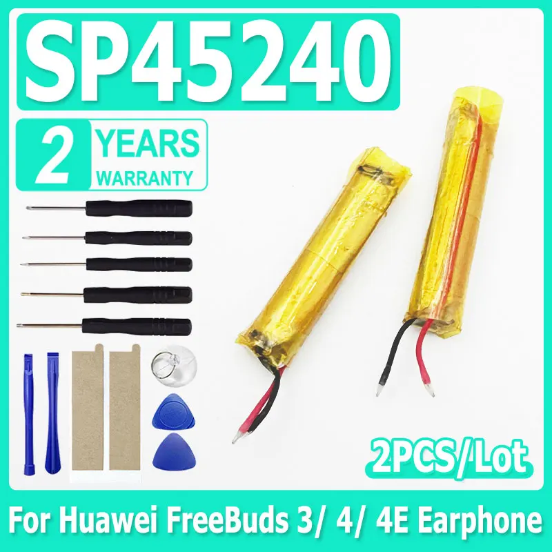 

2 шт./лот, новый сменный аккумулятор SP45240 для Huawei FreeBuds 3 Freebuds 4 4E, беспроводные Bluetooth TWS наушники + инструменты