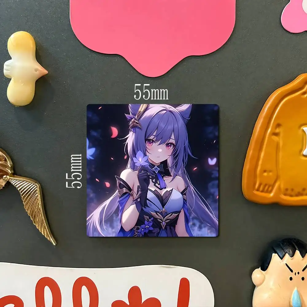 K-KeqingS أنيمي مغناطيس الثلاجة صور شخصية مغناطيس الثلاجة للمطبخ السبورة ديكور المنزل مكتب هدية #2