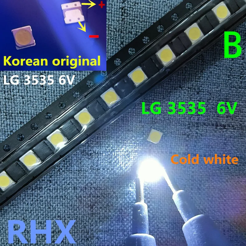 FOR LED backlight strip  LED tv backlight 2835 3030 3535 3V 6V 1W 3W kit electronique led for lcd tv repair Cool cold white