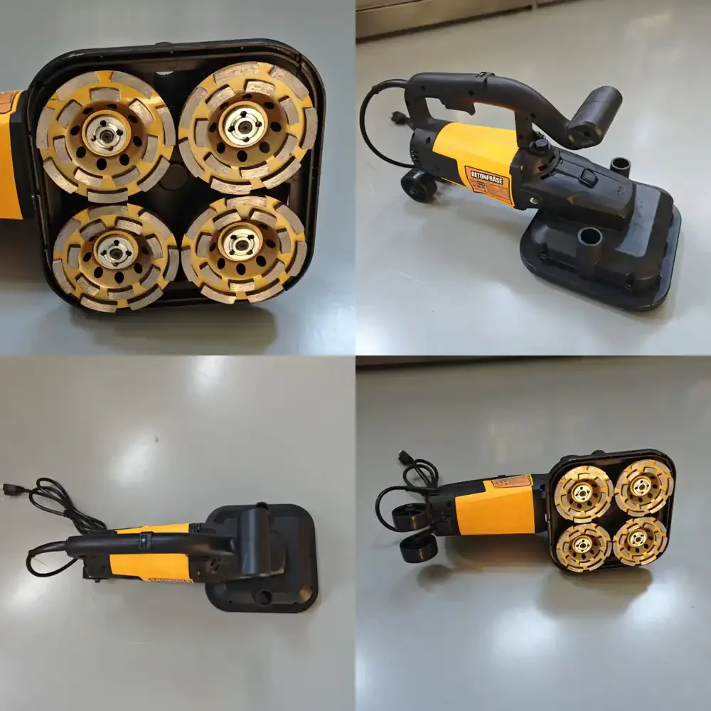 Industrial Handheld Four Wheel Bench Grinder with Six Gear Power Settings for Efficient Marble Stone Grinding for Angle