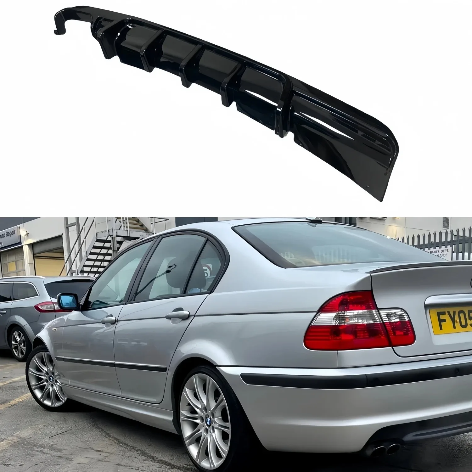 

Gloss Black Car Rear Bumper Diffuser For BMW 3 Series E46 M-Sport 1999-2006 Tuning Rear Bumper Valance Performance Bodykits
