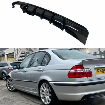 موزع هواء خلفي أسود لامع لسيارة BMW الفئة الثالثة E46 M-Sport موديلات 1999-2006، طقم تعديل المصد الخلفي، طقم هيكل عالي الأداء 10 best sales طقم هيكل سيارة BMW E46 - №4