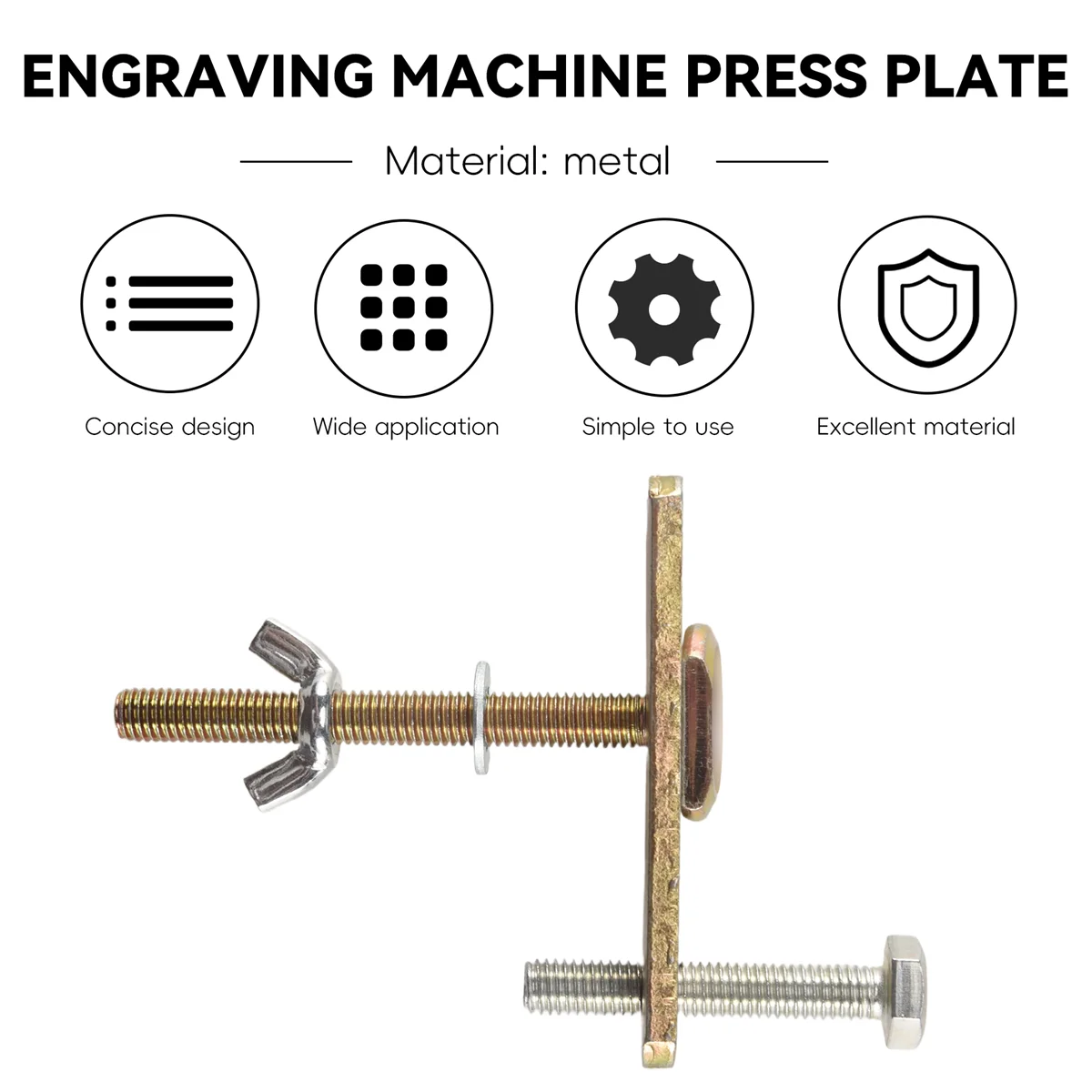

4 in 1 80mm CNC Engraving Machine Press Plate Clamp Platform Splint Accessories SSQ