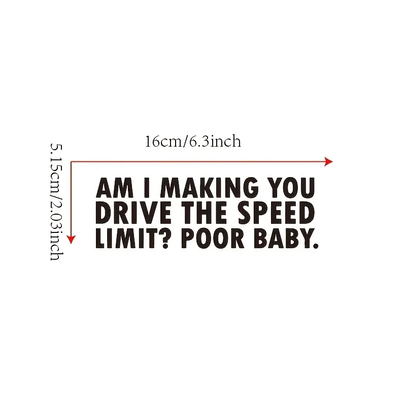 [Cool Decal] Am I Making You Drive The Speed Limit | Car Sticker Decal